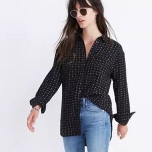 Madewell Mayfair Foulard ex-boyfriend shirt size XS